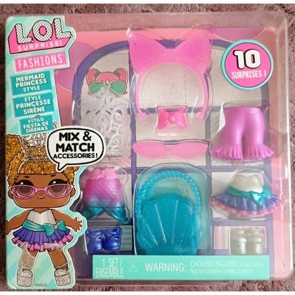 LOL Surprise Fashions Surprises! Accessories Mermaid Princess Style New